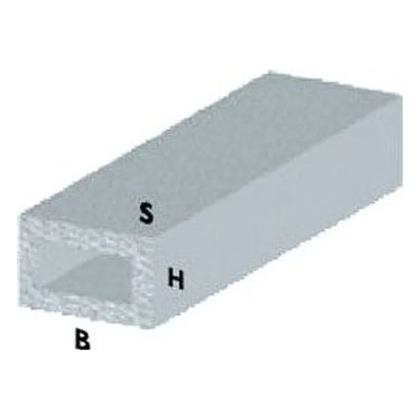 Profilo Argento H.200 cm Tubo Rettangolare 30X15X1 mm – cod. CPD55686