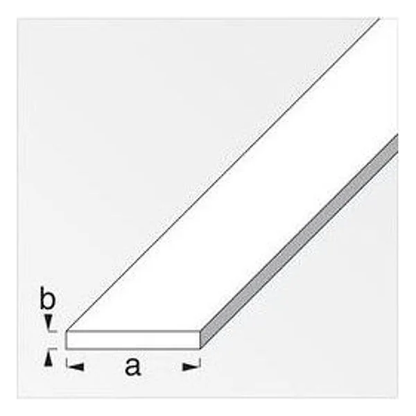 Profilo Bianco H.200 cm Piatto 30X2 mm – cod. CPD2312
