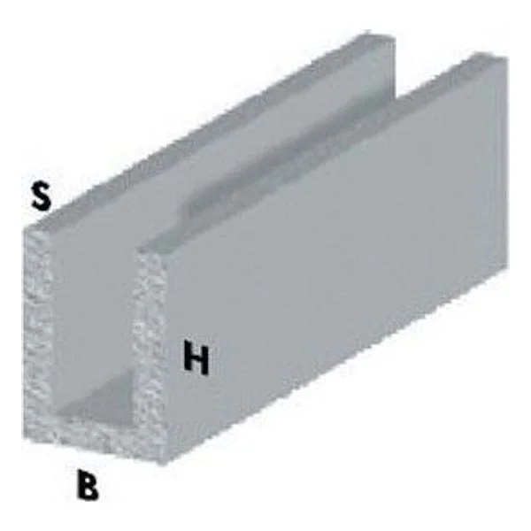 Profilo Cromo H.200 cm Canalino U 10X10X1 mm – cod. CPD40598
