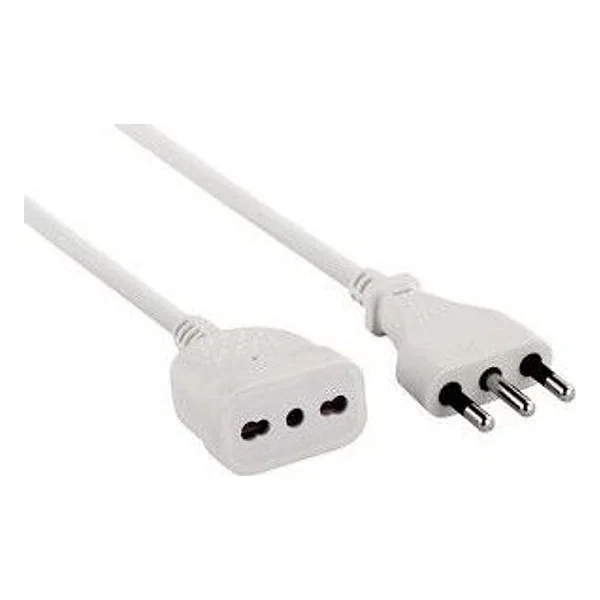 Prolunga Lineare 5 M Sez 3X1 16A Bipasso Bianco – cod. CPD17310