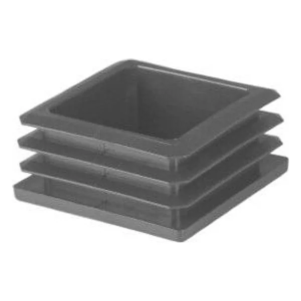 Puntale Alettato Quadrato 60X60 mm Plastica Nero – cod. CPD515978