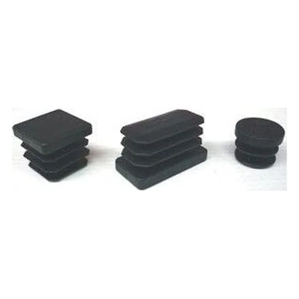 Puntale Alettato Rettangolare 40X60 mm Plastica Nero – cod. CPD114