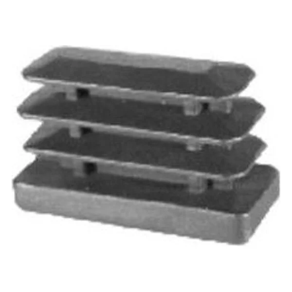 Puntale Alettato Rettangol 40X80 mm Plast Nero – cod. CPD515977