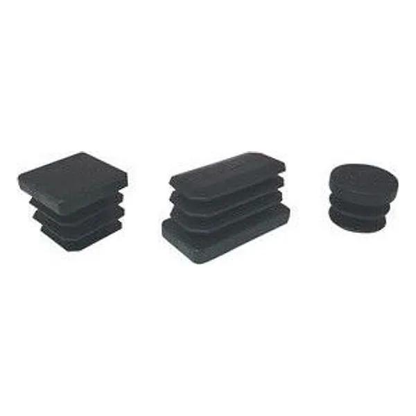 Puntale Alettato Tondo 30 mm Plastica Nero – cod. CPD12513
