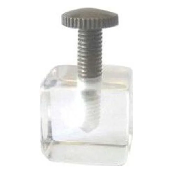 Reggipiano Plexiglass a Cubo con Vite 20X20X20 mm – cod. CPD19170