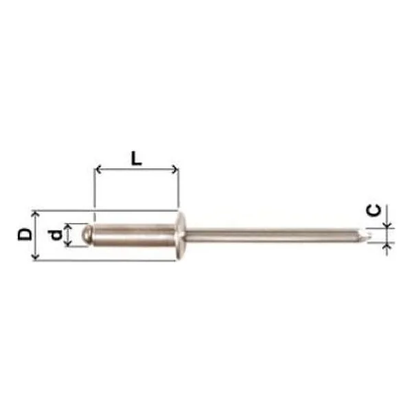 Rivetti Inox 3.2 x 12 CF 1000 Far – cod. FAR522321203