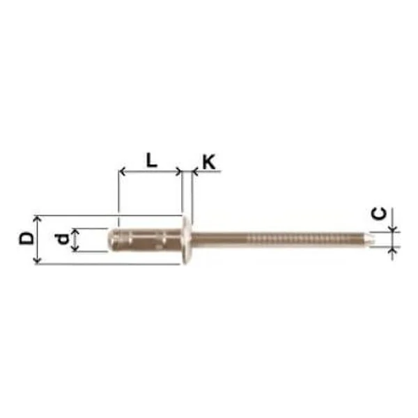 Rivetti Mult. Inox T.svas da 4X12 Far – cod. FAR547481203