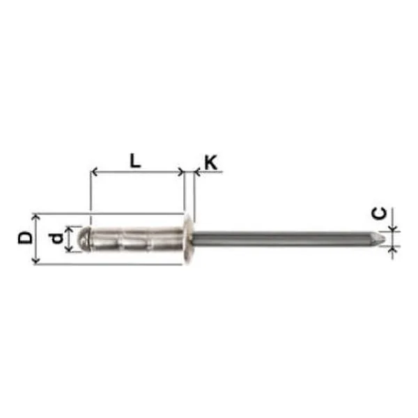 Rivetti Multistadi Multifar in Alluminio da 3.2 LUN.11.5 CF 1000 – cod. FAR553321103