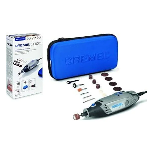 Robert Bosch Dremel 3000 JC 130W + 15 Accessori – cod. BOSD3000JC