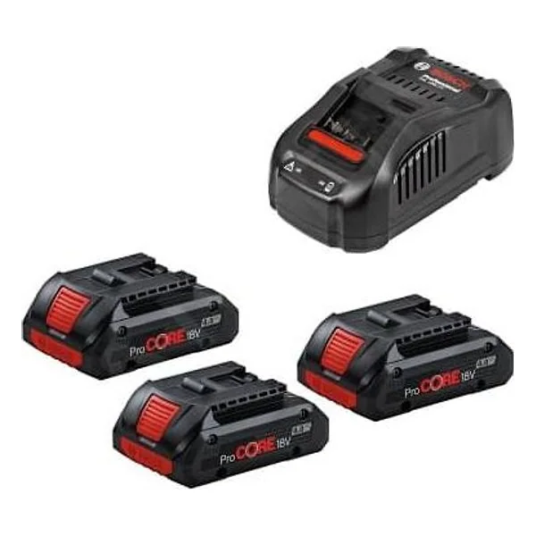 ROBERT BOSCH Starter Set (3x PC 18V 4.0Ah + GAL 188 BOSCH – cod. BOS0615990N2G