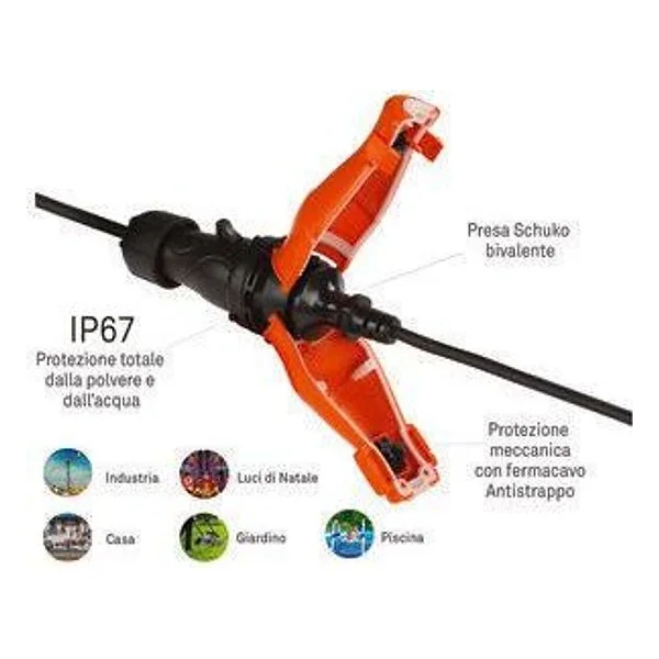Rosi 1823 Protezione Presa Schuko IP67 – cod. CPD94495