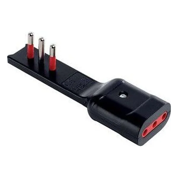 Rosi 7710N Adattatore 90° Ultrapiatto Presa 10A 2P+T Nro – cod. CPD500575