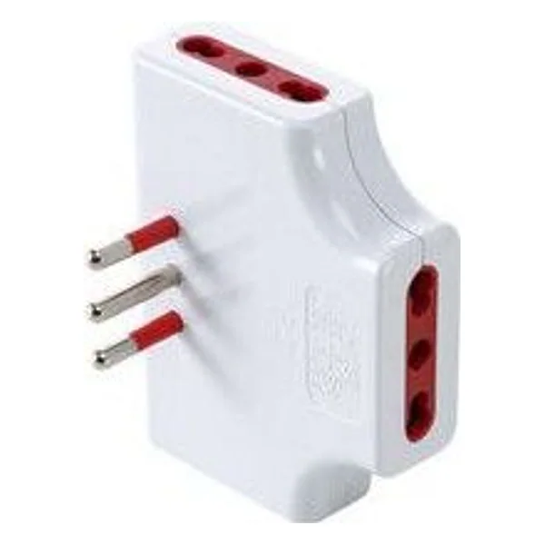 Rosi 78132 Adattatore Triplo Piatto 10A 3PR Bip con Limit – cod. CPD504462