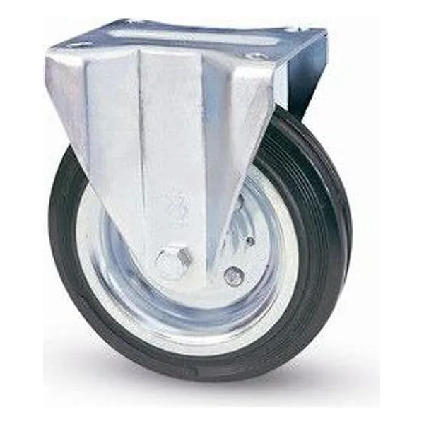 Ruota Industriale D 180 mm Gomma 80/A Piastra Fis – cod. CPD12041