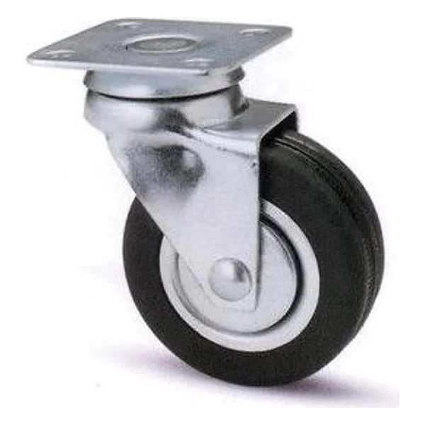 Ruota Mobile D 50 mm Gomma Doppia Cor 160 Piastra – cod. CPD7625