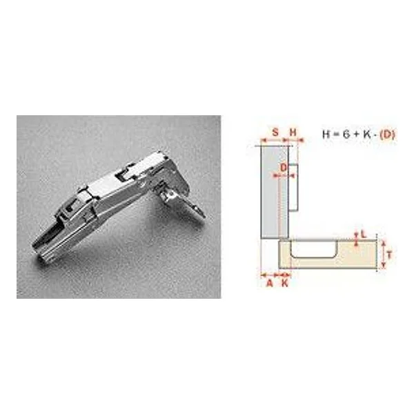 Salice Cerniera per Mobili C2AFG99 Collo 9 165 Gradi – cod. CPD507550