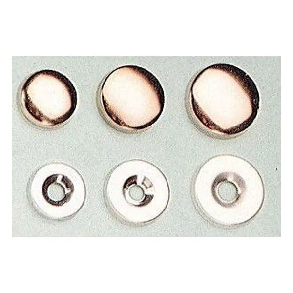 Borchia Coprivite Ottone Lucido 14 mm da 12 PZ – cod. CPD80538