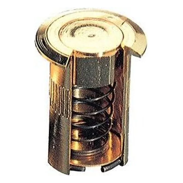 Pozzetto a Molla Ottone Lucido D 12X30 mm – cod. CPD69657
