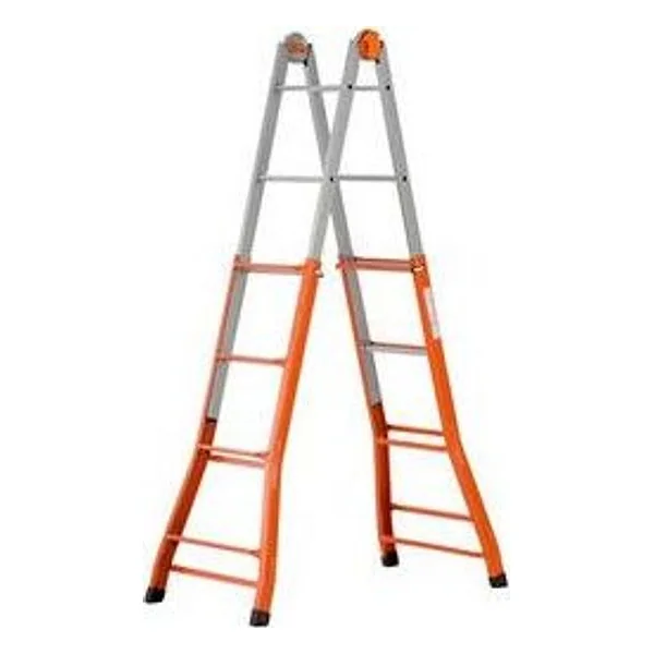 Scala Acciaio Telescopica 4+4 Gradini H 376 cm – cod. CPD10265