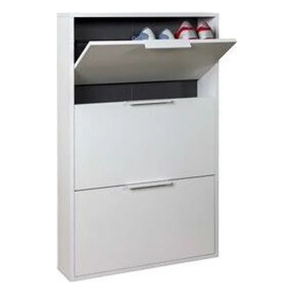 Scarpiera 3 Ribalte Slim 65X15XH105CM Bianco – cod. CPD506059
