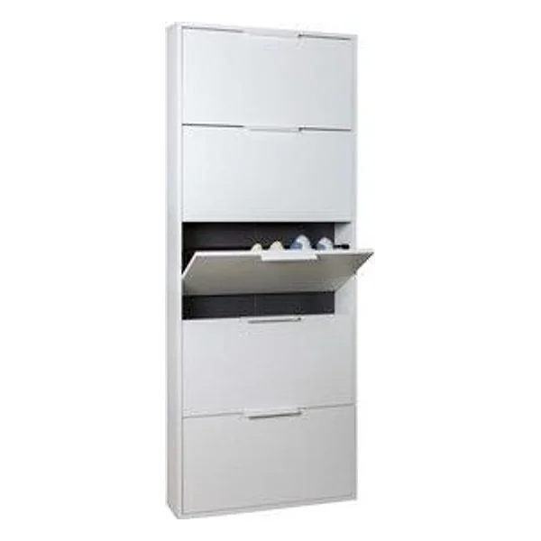 Scarpiera 5 Ribalte Slim 65X15XH174CM Bianco – cod. CPD506062