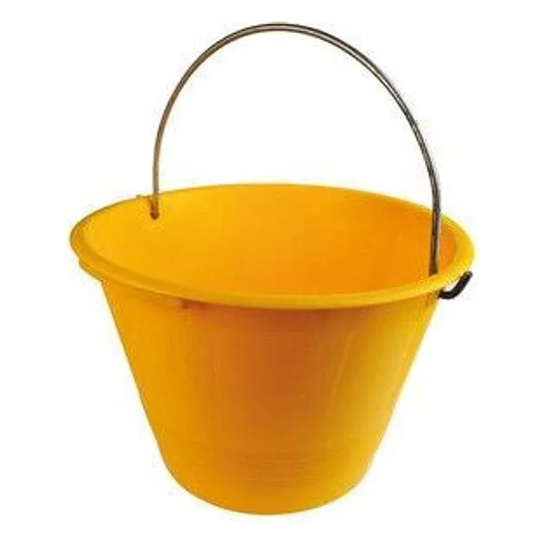Secchio per Muratore Plastica con Arco Giallo D 36CM 12 L – cod. CPD21921