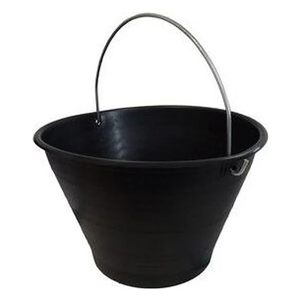 Secchio per Muratore Plastica con Arco Nero D 34CM 8 L – cod. CPD4166