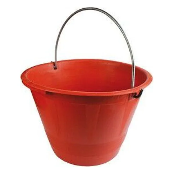 Secchio per Muratore Plastica con Arco Rosso D 36CM 10 L – cod. CPD3725