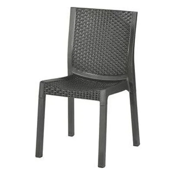 Sedia Panarea Resina Effetto Rattan Antracite – cod. CPD98206