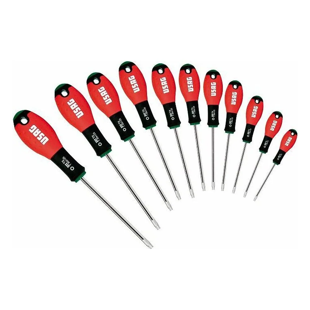 Serie di 11 Giraviti con Impronta Torx 322 TX/S11 Usag – cod. U03220266