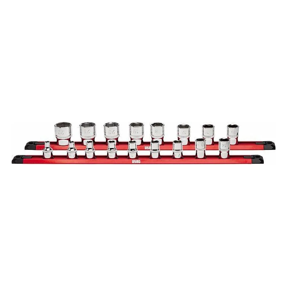 Serie di 17 Chiavi a Bussola Poligonali 235 3/8" S17 Usag – cod. U02350194