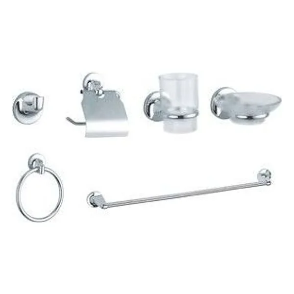 Serie Bagno Tondo Cromo 6 PZ – cod. CPD13807