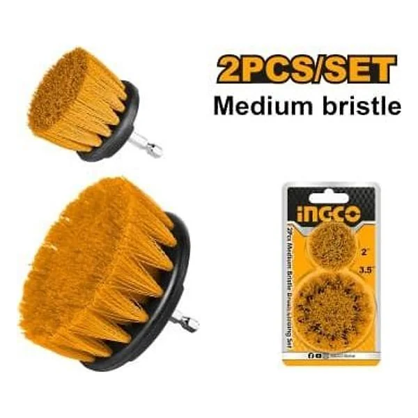 Set 2 Spazzole Setola Medie 2E Ingco – cod. INCWCBM2235