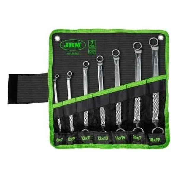 Set di 7 Chiavi Polig.doppie Curve JBM – cod. JBM50562