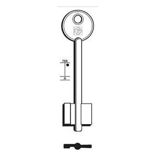 Silca 5ID9 Chiave Doppia Mappa Ottone – cod. CPD93571