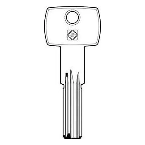 Silca AGB8 Chiave Punzonata Ottone – cod. CPD233
