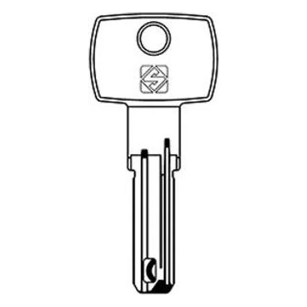 Silca DM164 Chiave Punzonata Nichel – cod. CPD514289