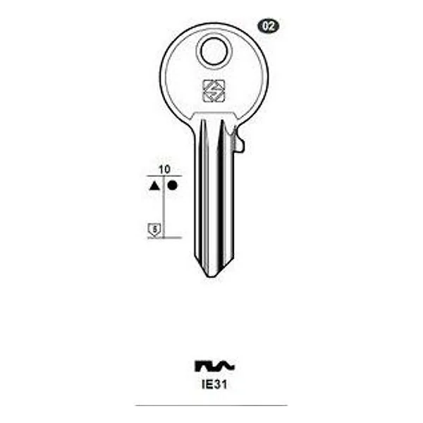 Silca IE31 Chiave Profilo Acciaio – cod. CPD93578