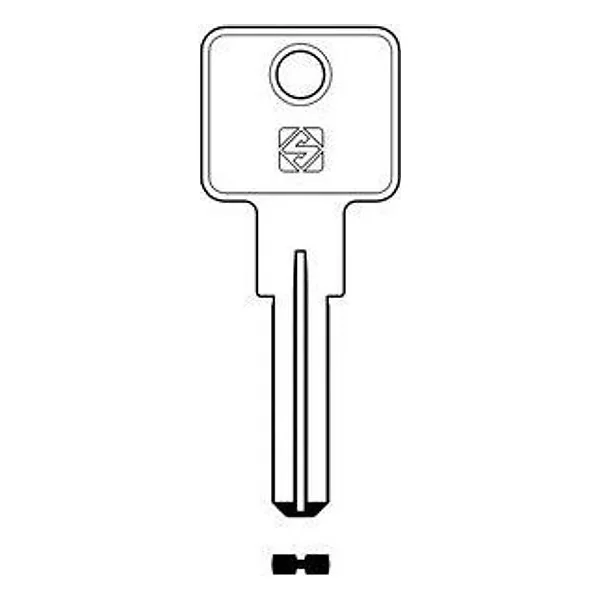 Silca LOK2 Chiave Punzonata Ottone – cod. CPD95880