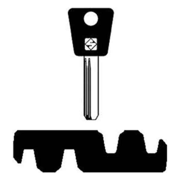 Silca MTK13RAP Chiave Punzonata Ottone – cod. CPD501903