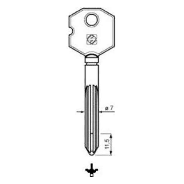 Silca XOC1 Chiave Croce – cod. CPD502030