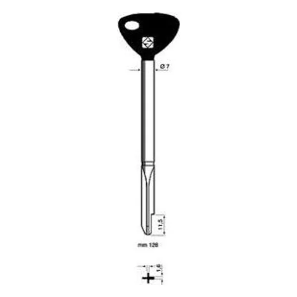 Silca XY10P Chiave Croce Testa Plastica – cod. CPD502031