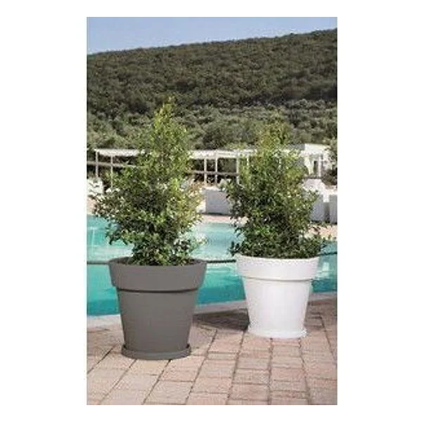 Sottovaso D 35CM per Vaso Gemma D 50CM Grigio – cod. CPD94456