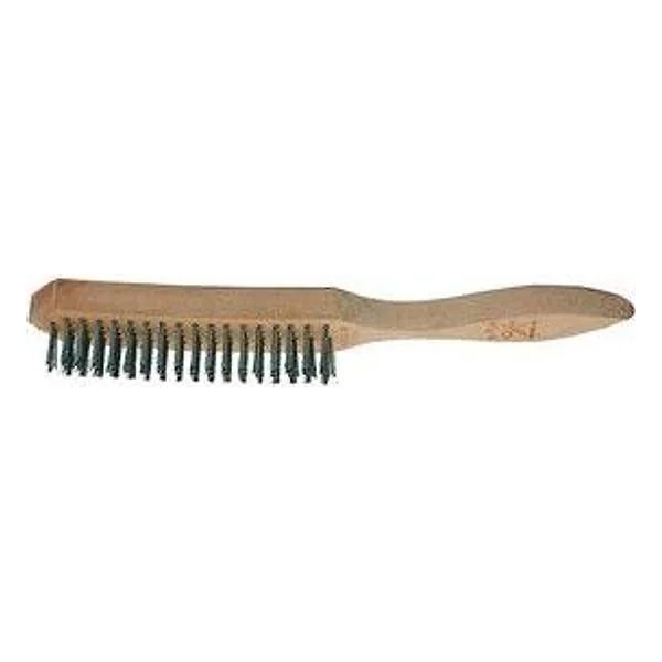 Spazzola Acciaio 5 Ranghi con Manico Legno – cod. CPD37590