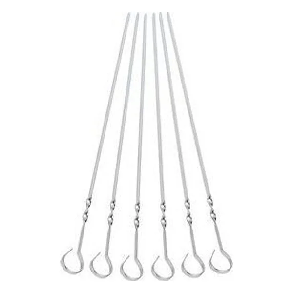 Spiedini per Barbecue 35 cm Inox AISI430 6 PZ – cod. CPD14175