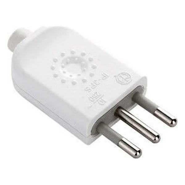 Spina 10A 2P+T Bianco FIG.2 – cod. CPD13321