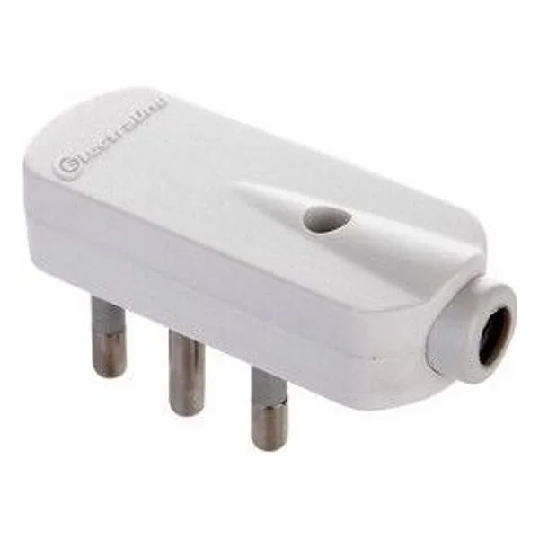 Spina Salvaspazio 16A 2P+T Bianco FIG.7 – cod. CPD485