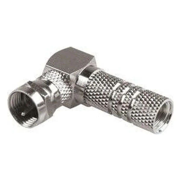 Spina TV Satellitare Tipo F a 90° per Cavo D 7 mm – cod. CPD503285
