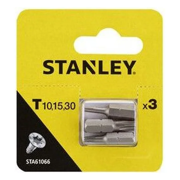 Stanley STA61066 3 Inserti 25MM TX Torx 10-15-30 – cod. CPD46247