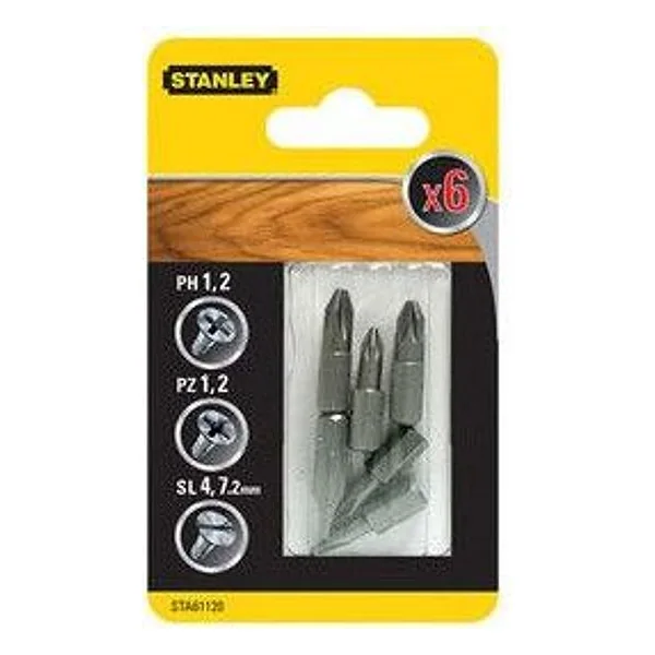 Stanley STA61120 6 Inserti 25MM Ass. – cod. CPD10956